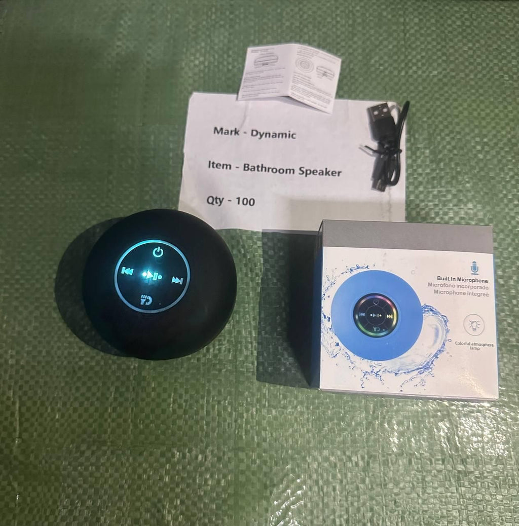 Large Suction Cup Waterproof Bluetooth Speaker - Gadget God
