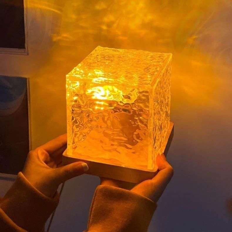 Rotating Water Ripple Night Light Aura Lamp - Gadget God