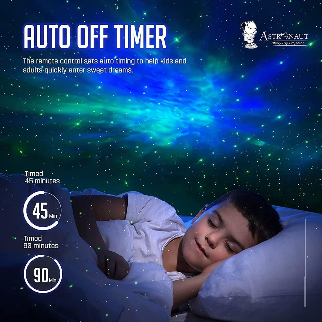 Astronaut Galaxy Projector - 360 Magnetic Head Rotation, Remote Control - Gadget God