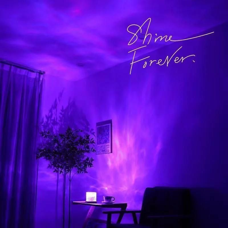 Rotating Water Ripple Night Light Aura Lamp - Gadget God